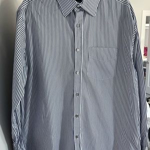 Men’s Paul Smith Pinstriped Dress Shirt - 16.5